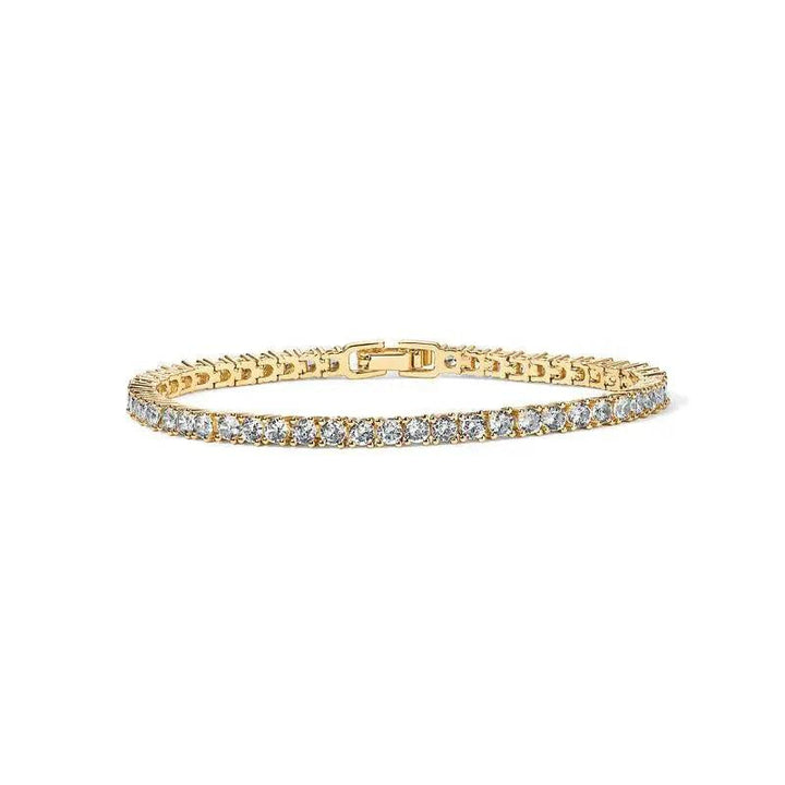 Impressive tennis bracelet with crystals