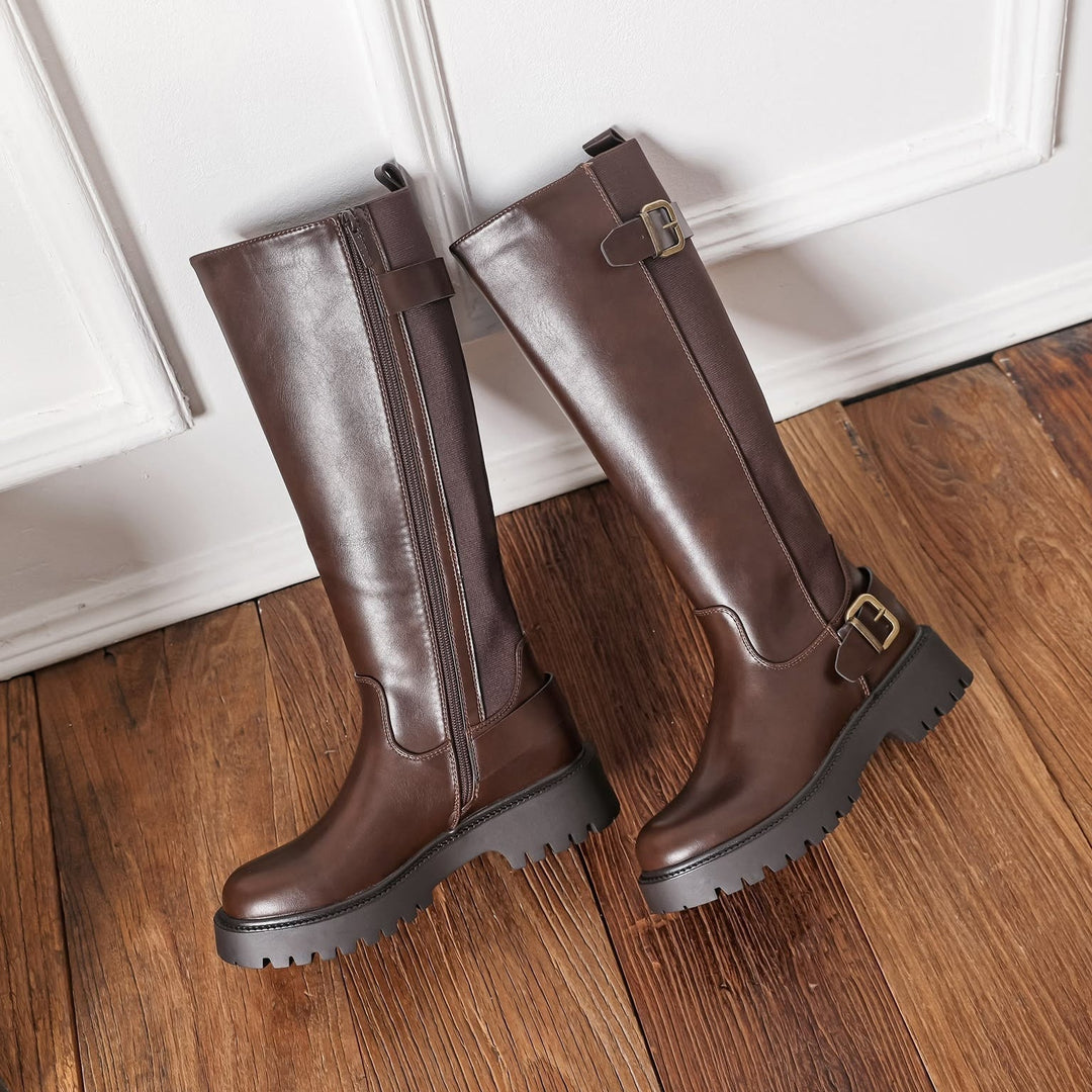 Premium Buckled Motorcycle Boots