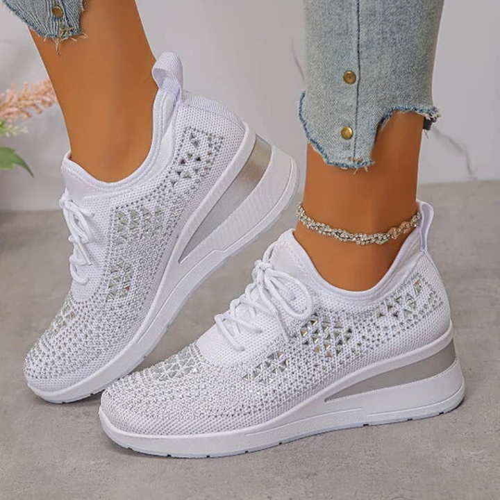 Maris - Ventilated Sports Shoes with Platform