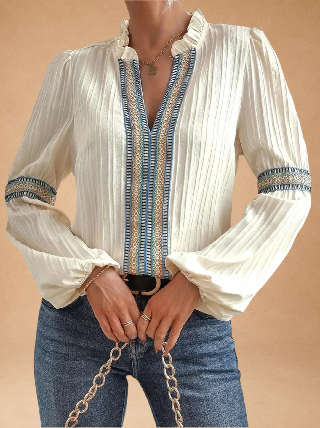 Impressive V-Neck Blouse