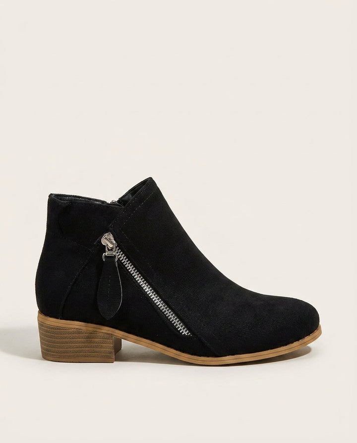 Cozy Zip-Up Ankle Boots