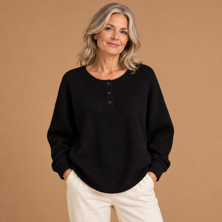 Aisling - Cosy Waffle Jumper