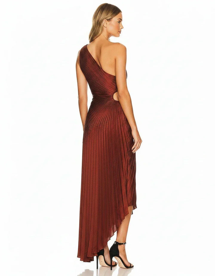 Gita | Elegant Pleated Maxi Dress for Formal Occasions