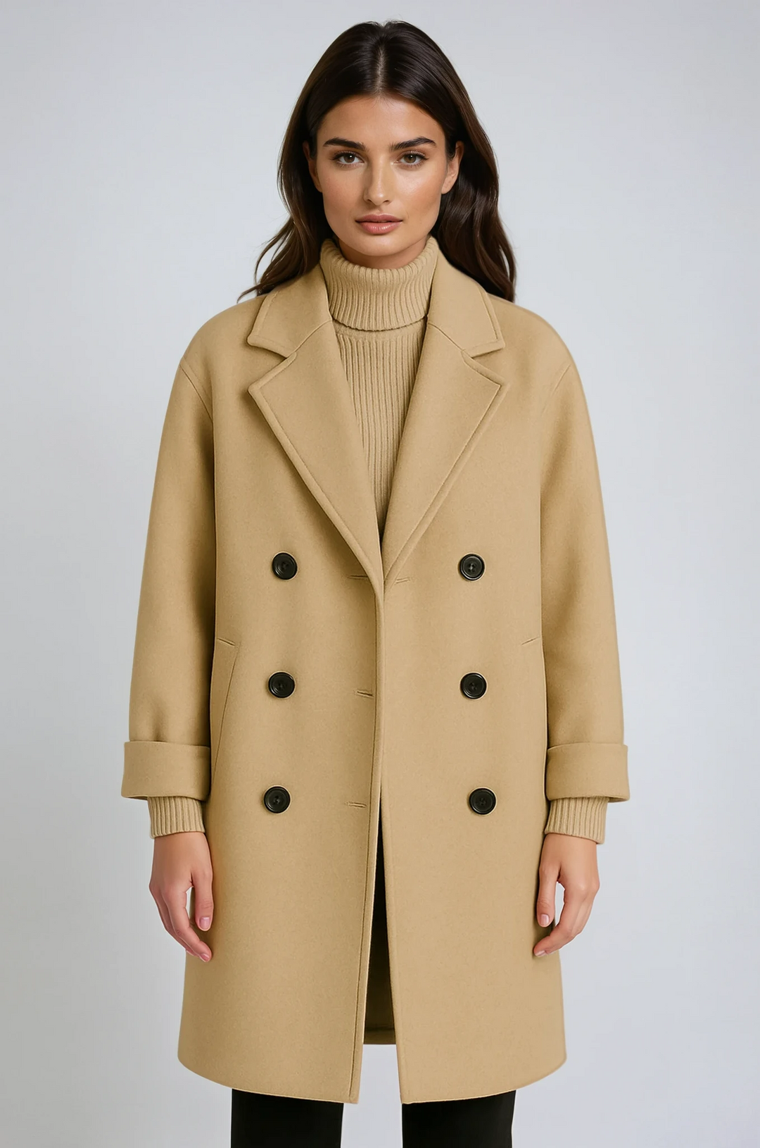 Timeless Women's Belted Wool Coat