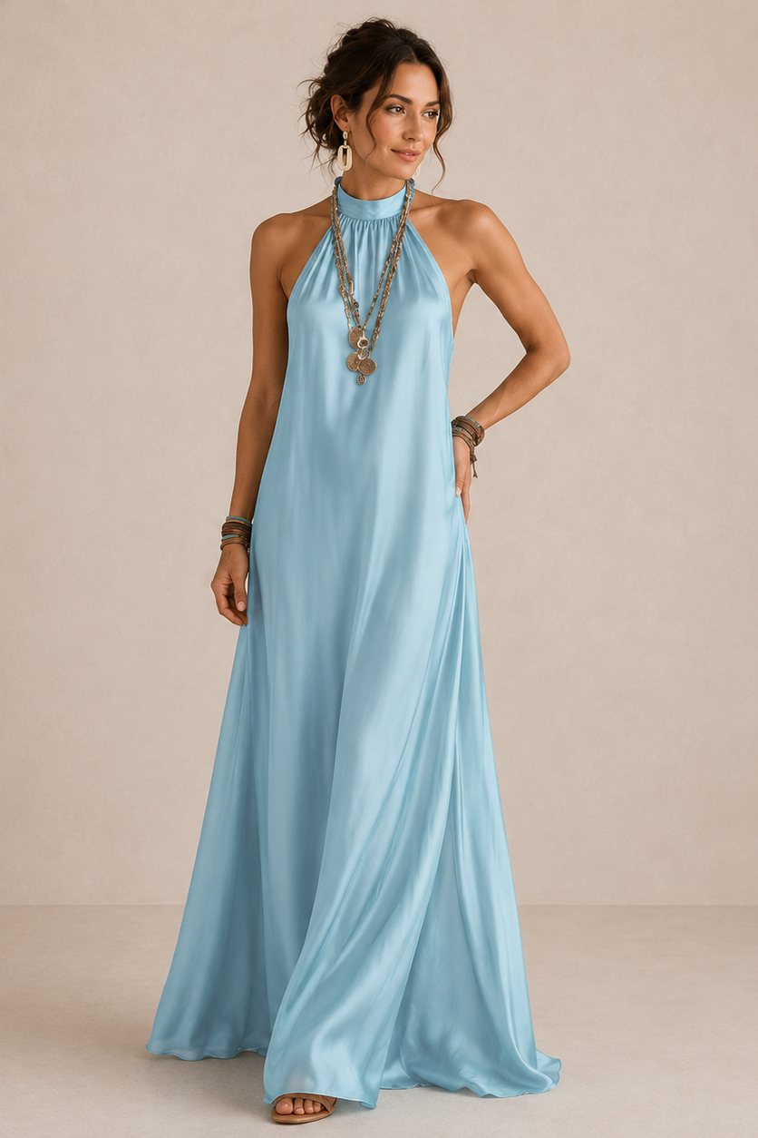 Matilda | Maxi Dress Featuring a Neck Tie