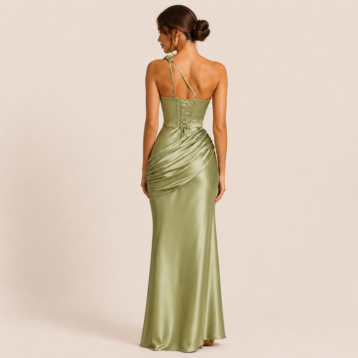 Marina - Asymmetrical One-Shoulder Dress