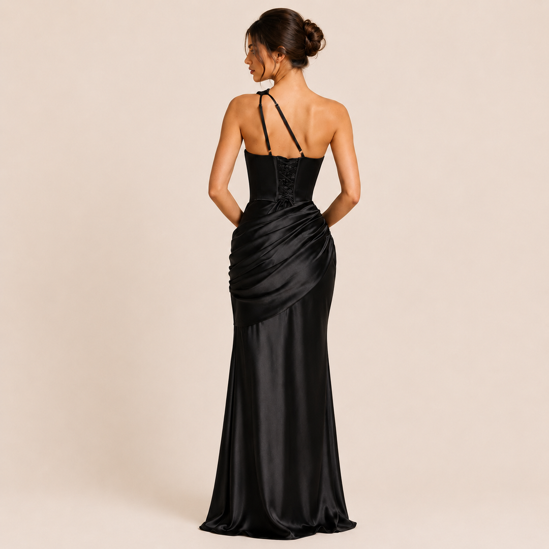 Marina - Asymmetrical One-Shoulder Dress