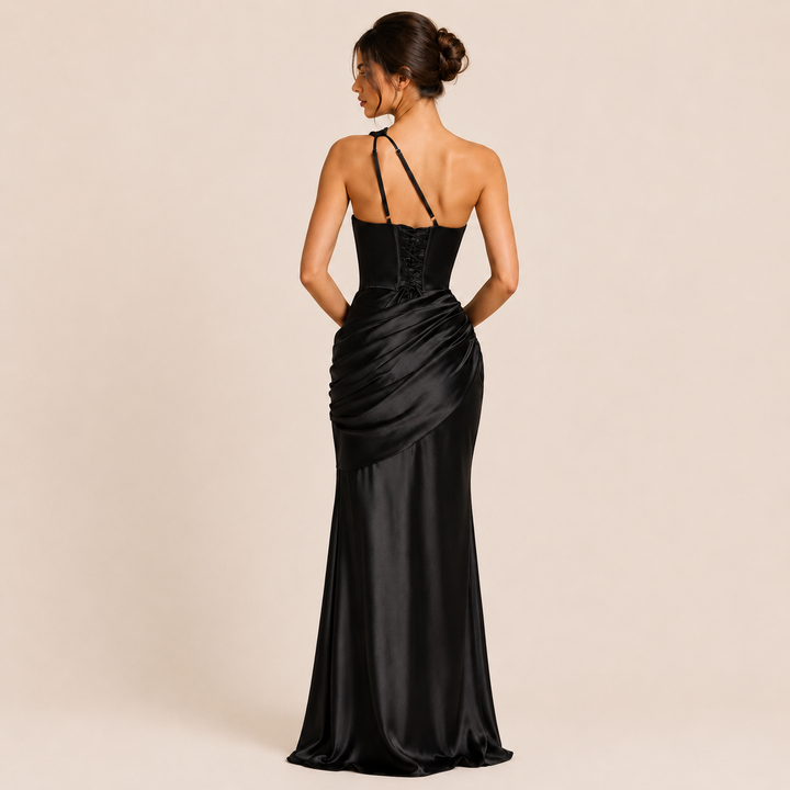 Marina - Asymmetrical One-Shoulder Dress