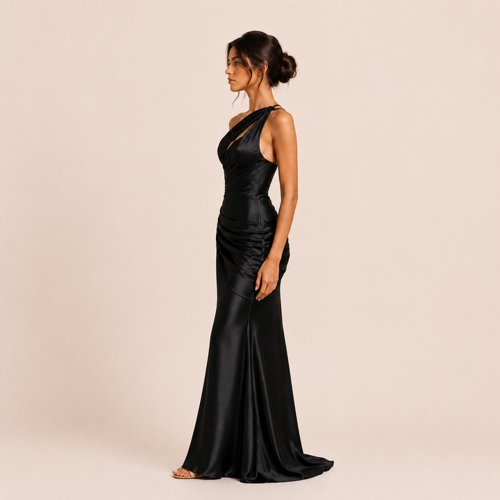 Marina - Asymmetrical One-Shoulder Dress