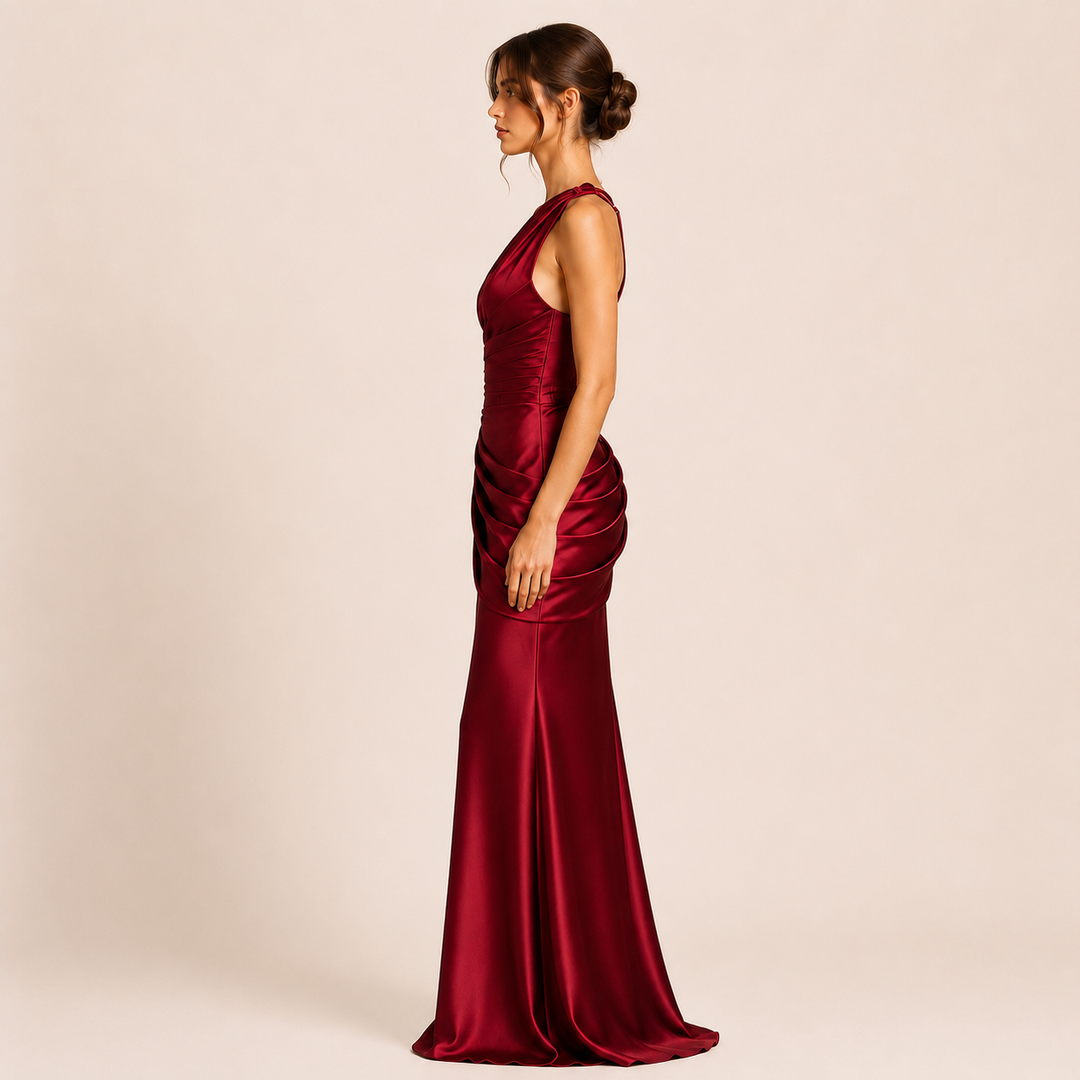 Marina - Asymmetrical Dress with One Shoulder