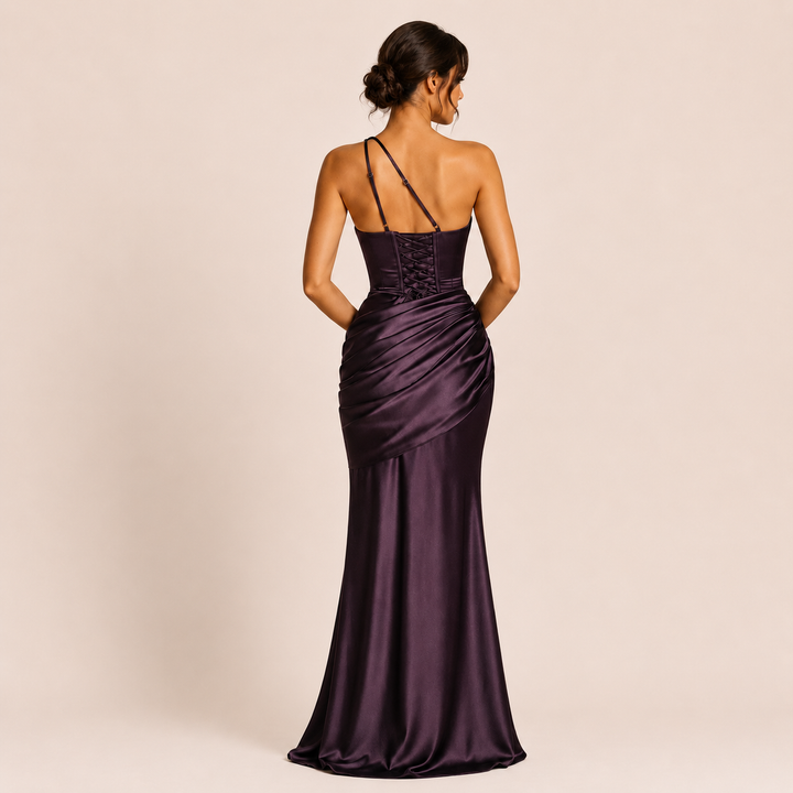 Marina - Asymmetrical One-Shoulder Dress
