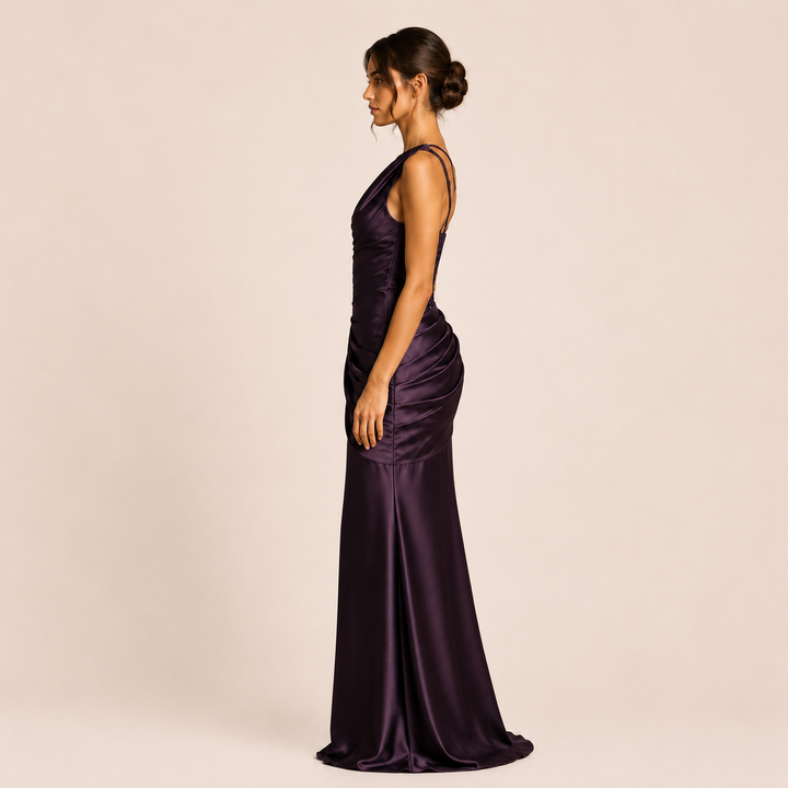 Marina - Asymmetrical One-Shoulder Dress