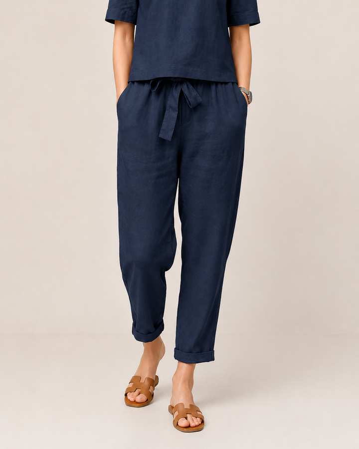 Etela | Relaxed Fit Two-Piece Set with Blouse and Trousers