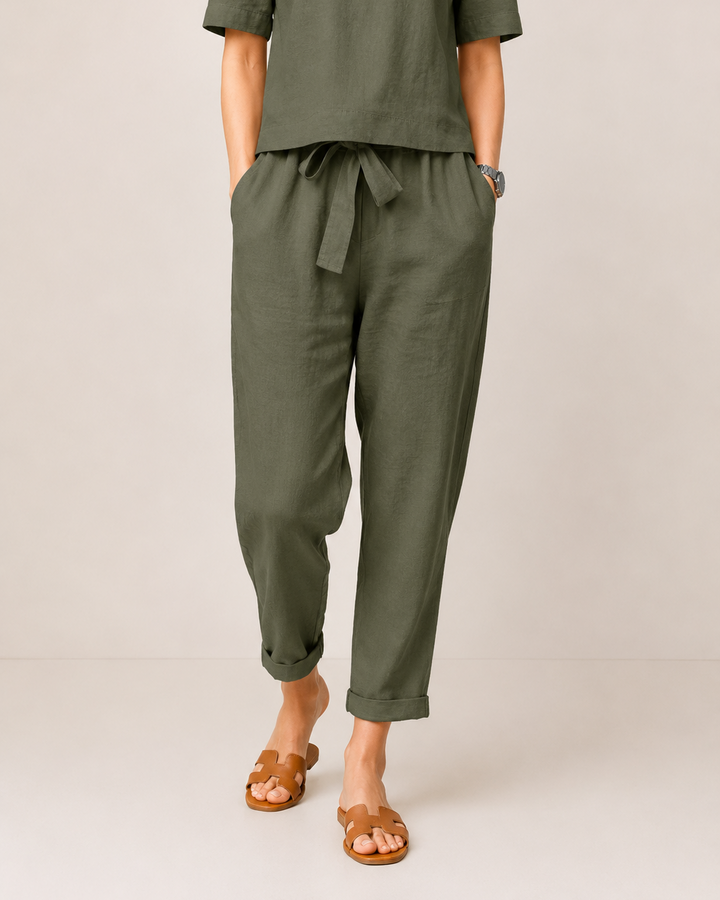 Etela | Relaxed Fit Two-Piece Set with Blouse and Trousers