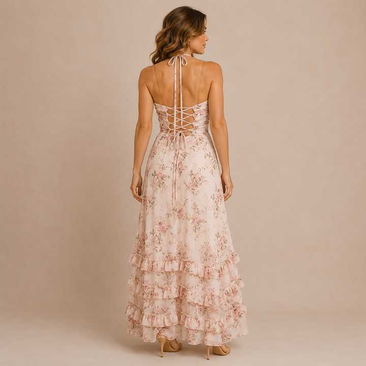 Elena - Dress with Straps and Pearls