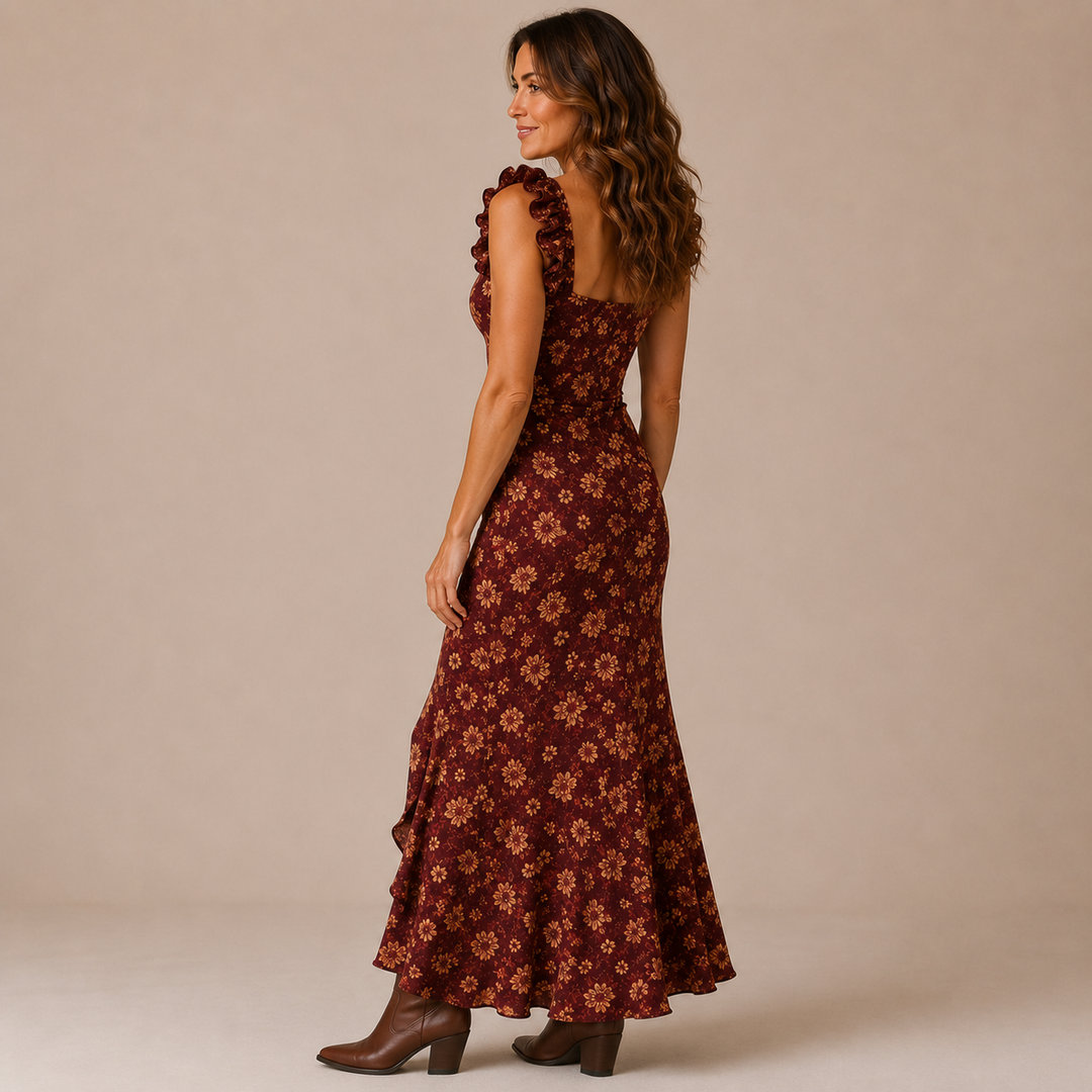 Amaya - Dress with Ruffles and Puff Sleeves