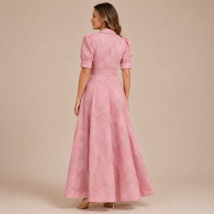 Marina - Shirt Dress with Balloon Sleeves and Belt