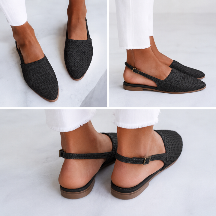 Open-Back Knitted Moccasins