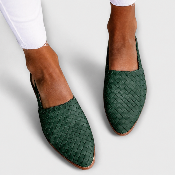 Open-Back Knitted Moccasins