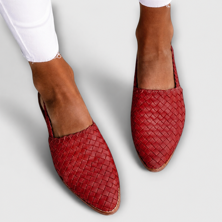 Open-Back Knitted Moccasins