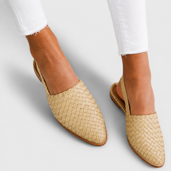 Open-Back Knitted Moccasins