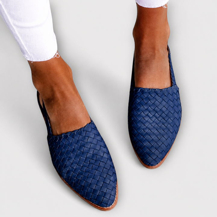 Open-Back Knitted Moccasins