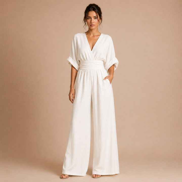 Lidia - Elegant Jumpsuit with V Neckline