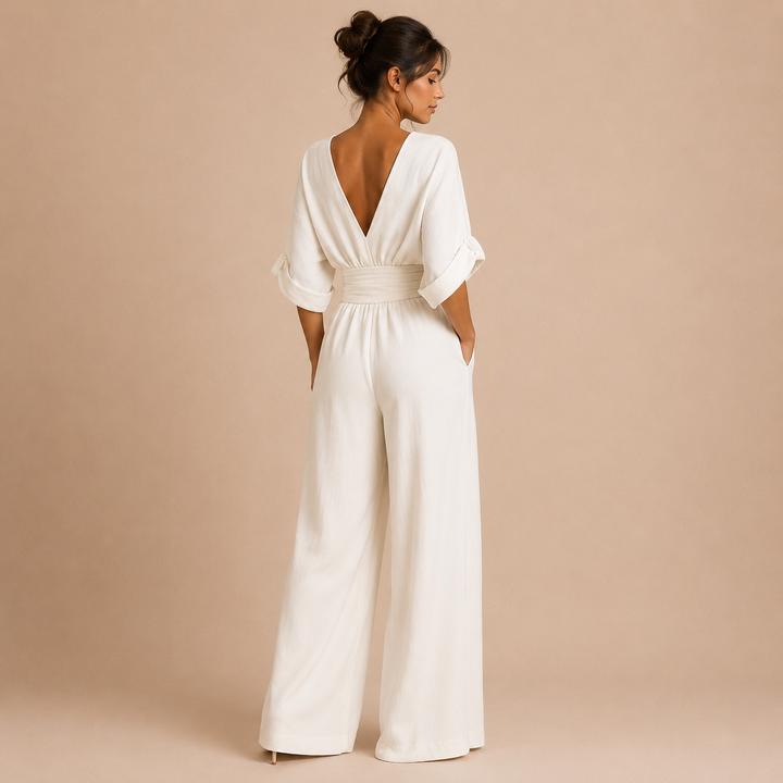 Lidia - Elegant Jumpsuit with V Neckline
