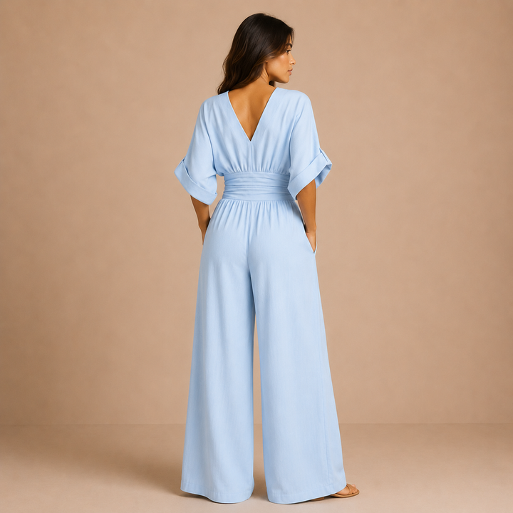 Lidia - Elegant V-Neck Jumpsuit