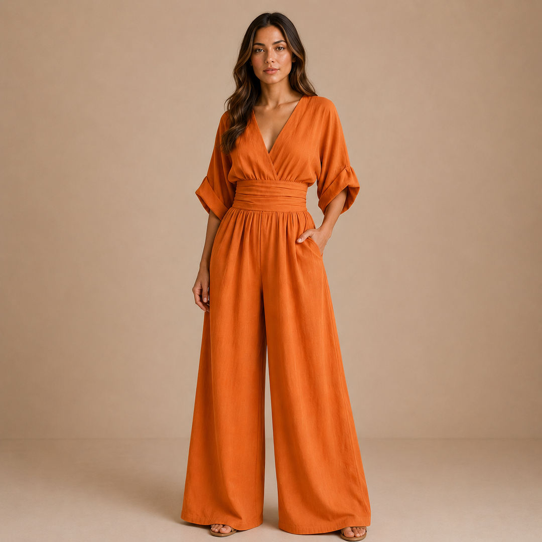 Lidia - Elegant Jumpsuit with V Neckline
