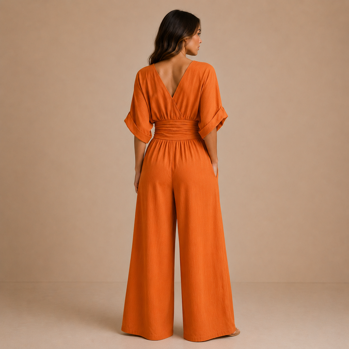 Lidia - Elegant Jumpsuit with V Neckline