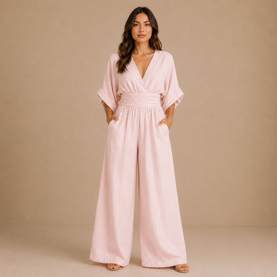 Lydia - Elegant Jumpsuit with V Neckline