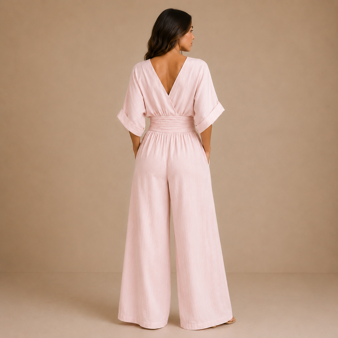 Lydia - Elegant Jumpsuit with V Neckline