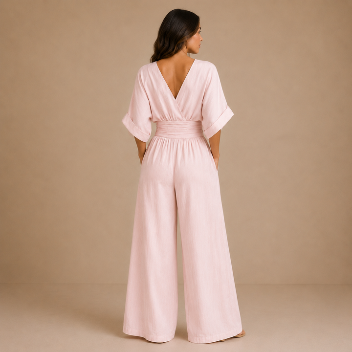 Lydia - Elegant Jumpsuit with V Neckline