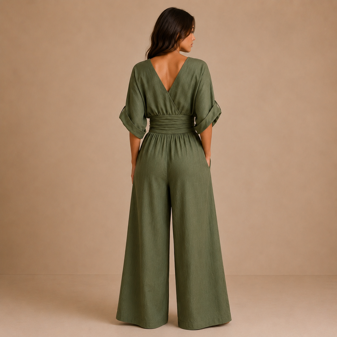 Lydia - Elegant Jumpsuit with V Neckline