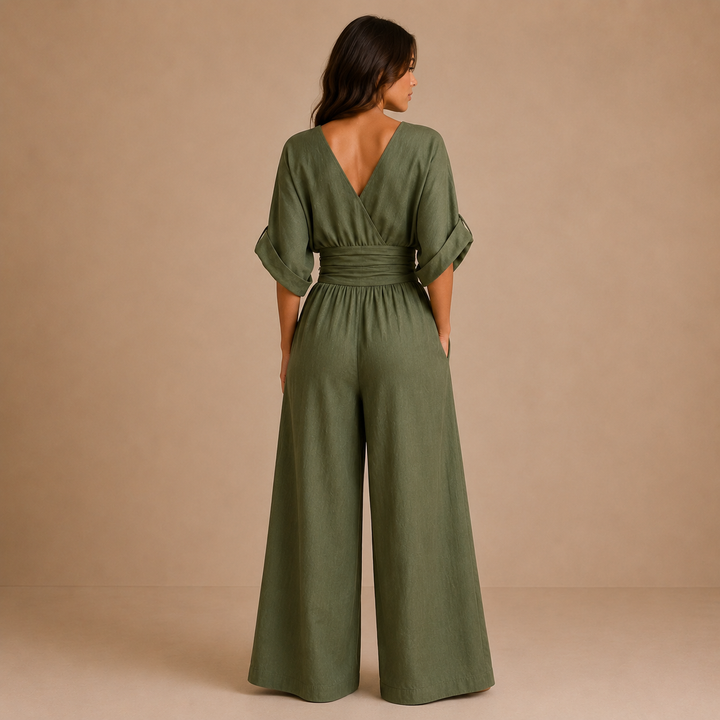 Lydia - Elegant Jumpsuit with V Neckline