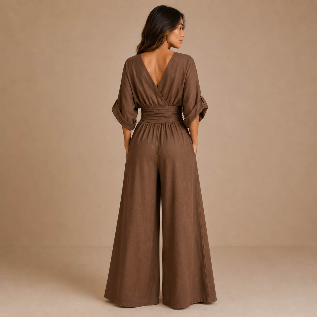 Lidia - Elegant V-Neck Jumpsuit