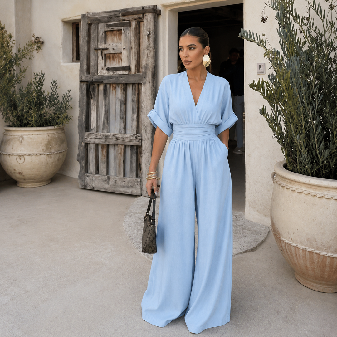 Lidia - Elegant V-Neck Jumpsuit