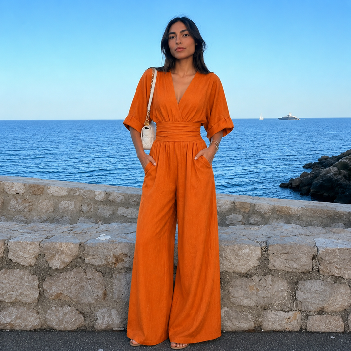 Lidia - Elegant Jumpsuit with V Neckline