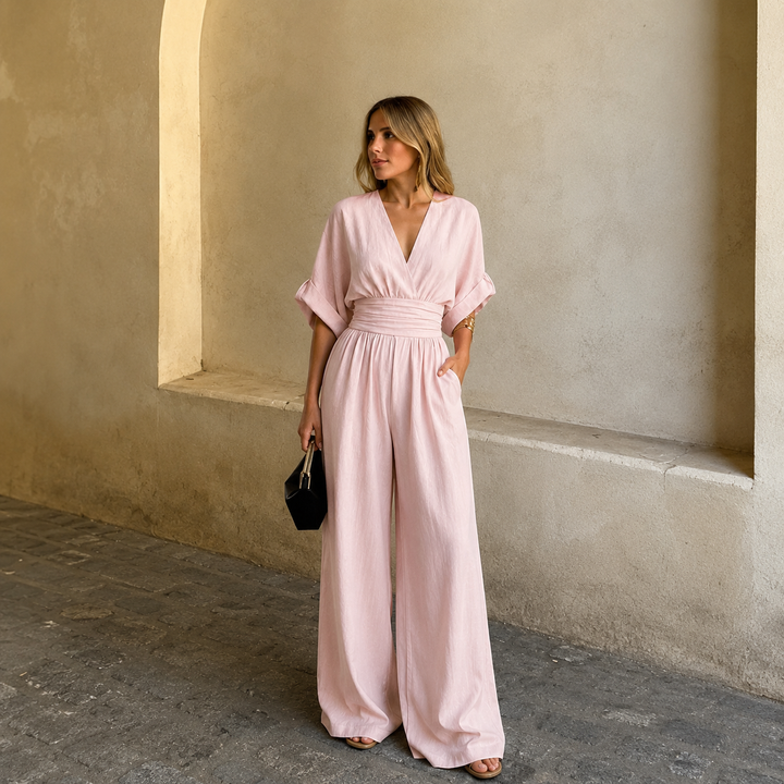 Lydia - Elegant Jumpsuit with V Neckline