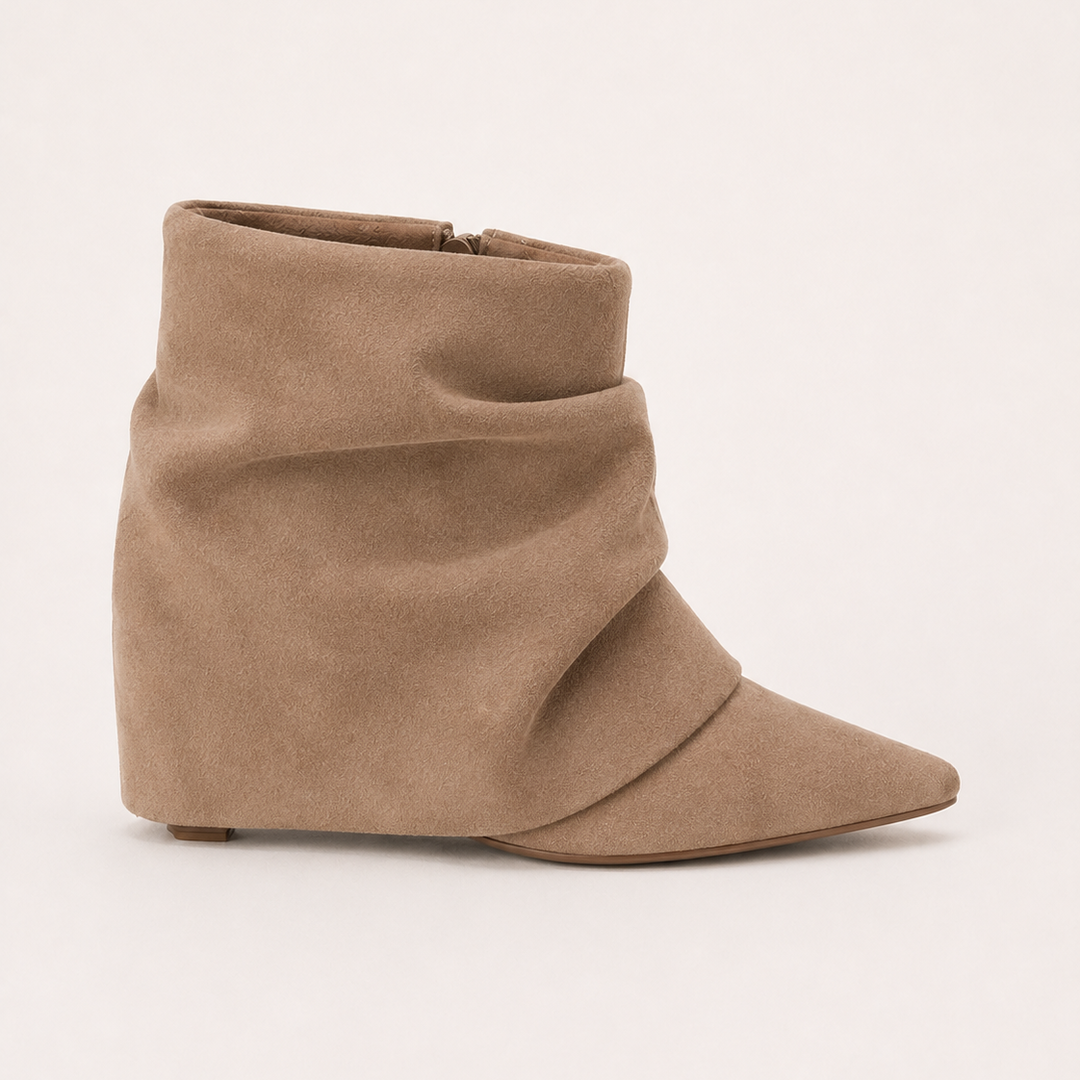 Elegant Pointed-Toe Leather Ankle Boots