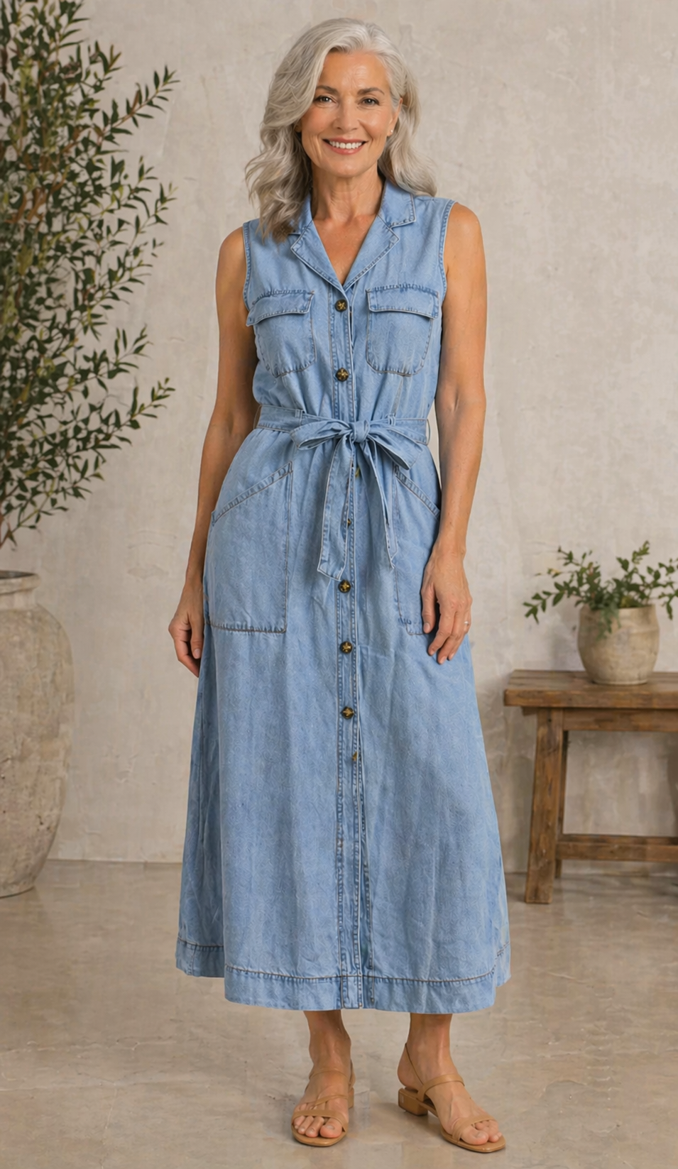 Susana - Classic Denim Dress