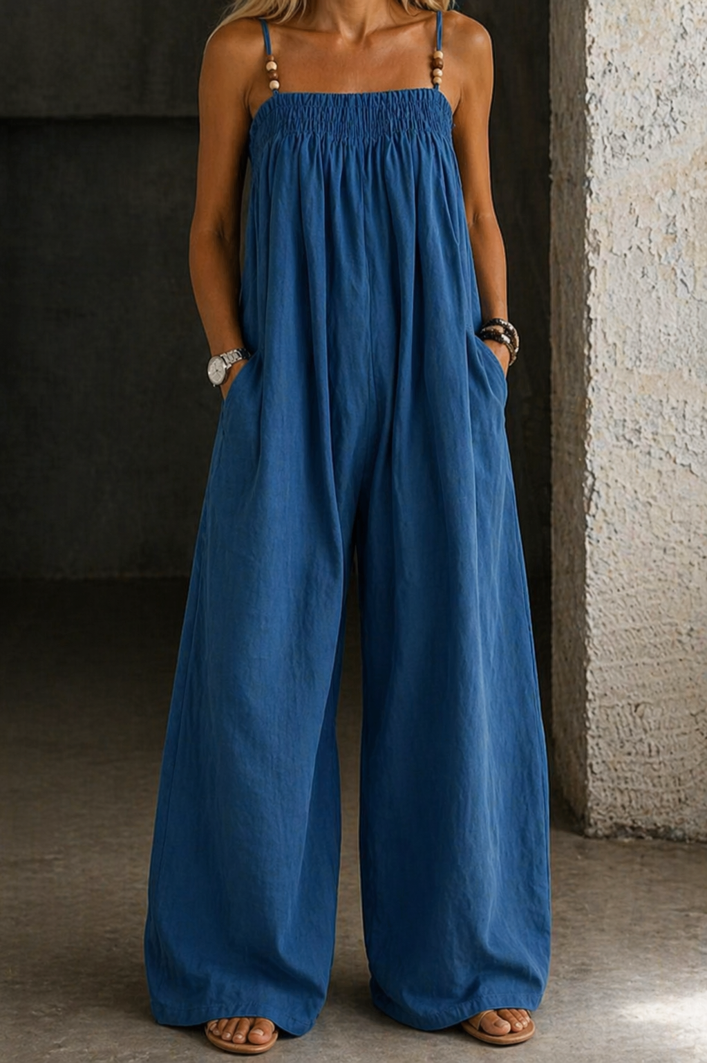 Madalena - Wide-Leg Denim Jumpsuit