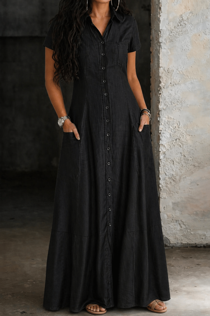 Eliza - Maxi Denim Dress
