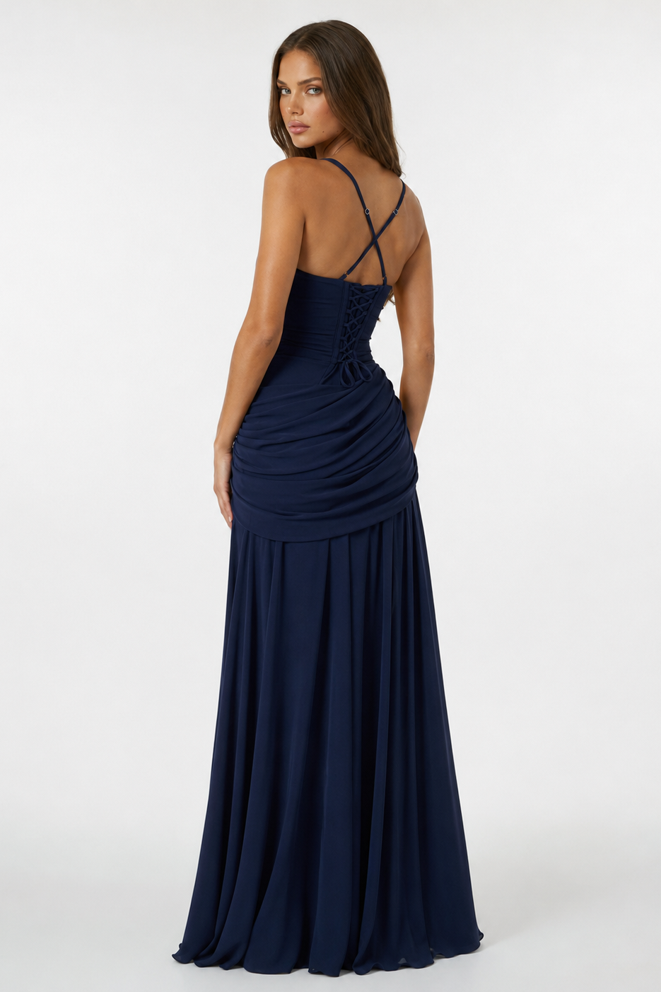 Vera | Maxi Dress Featuring a Gathered Square Neckline