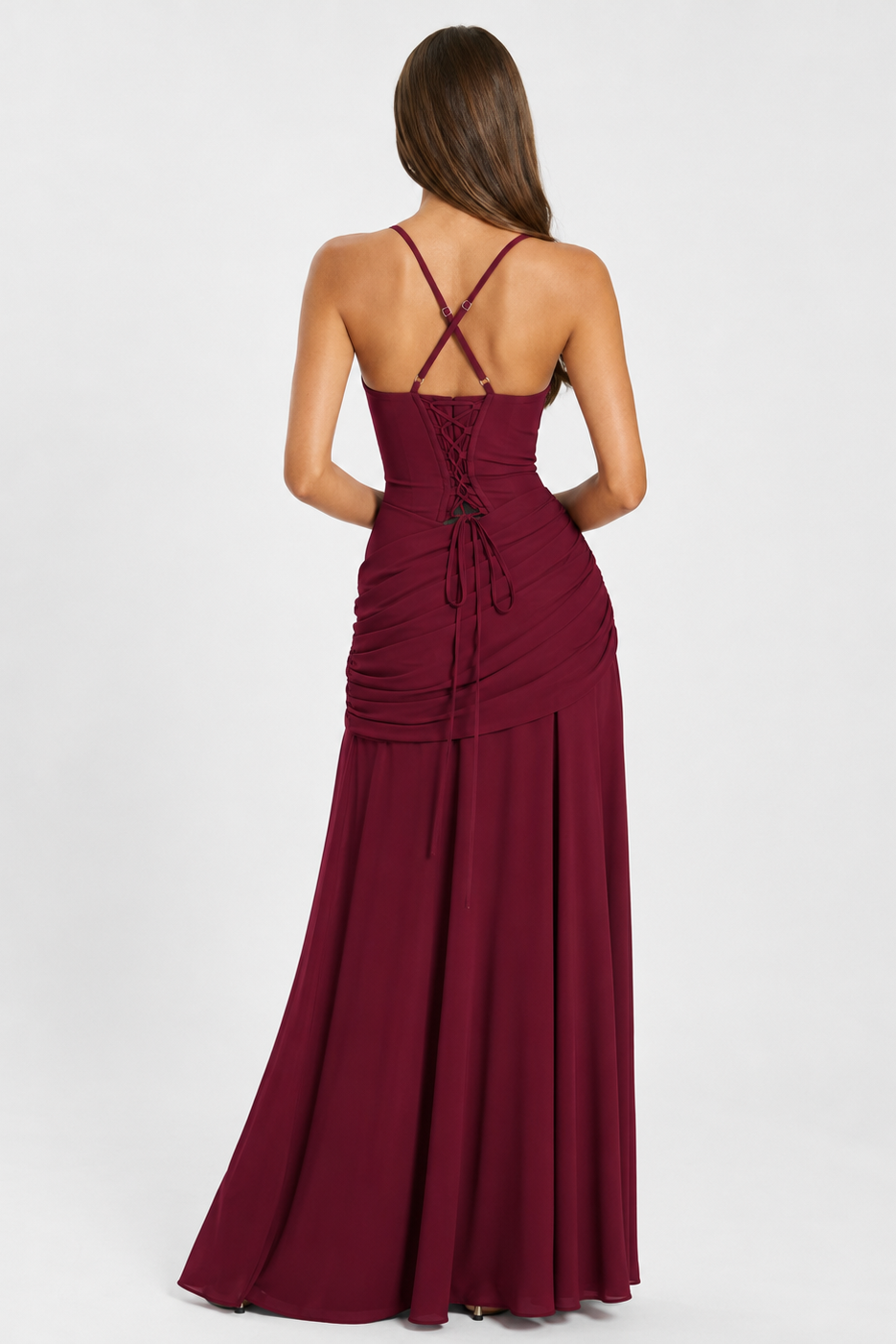 Vera | Maxi Dress Featuring a Gathered Square Neckline