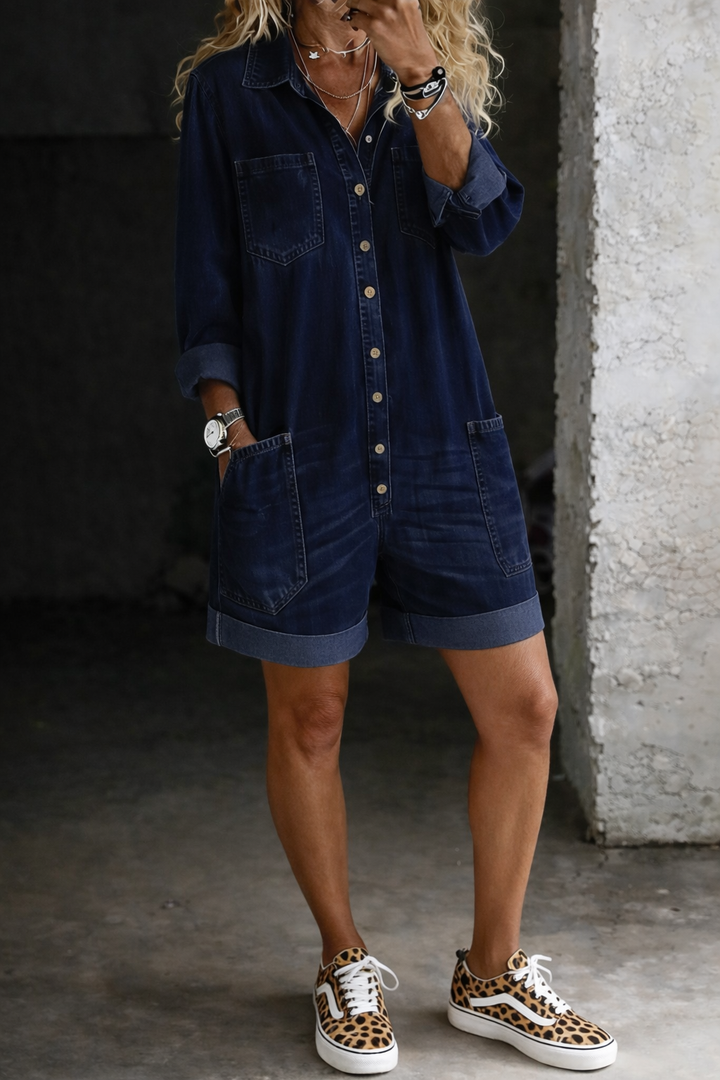Nora - Relaxed Fit Jumpsuit Shorts