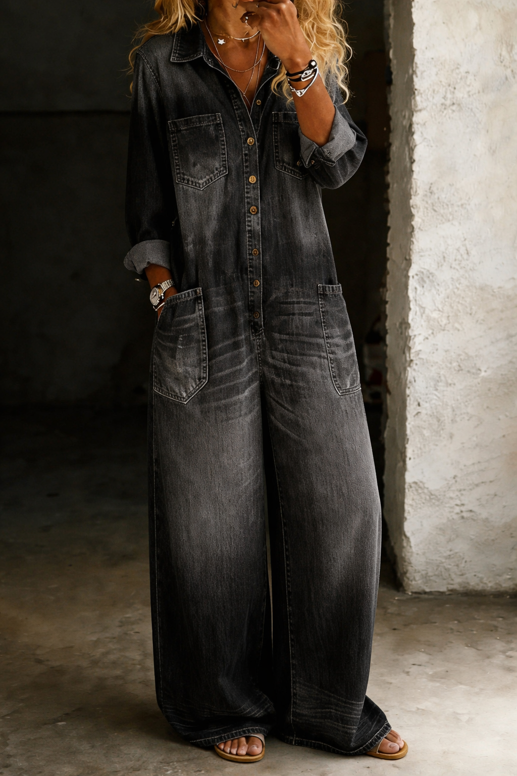 Patrícia - Relaxed Fit Casual Jumpsuit