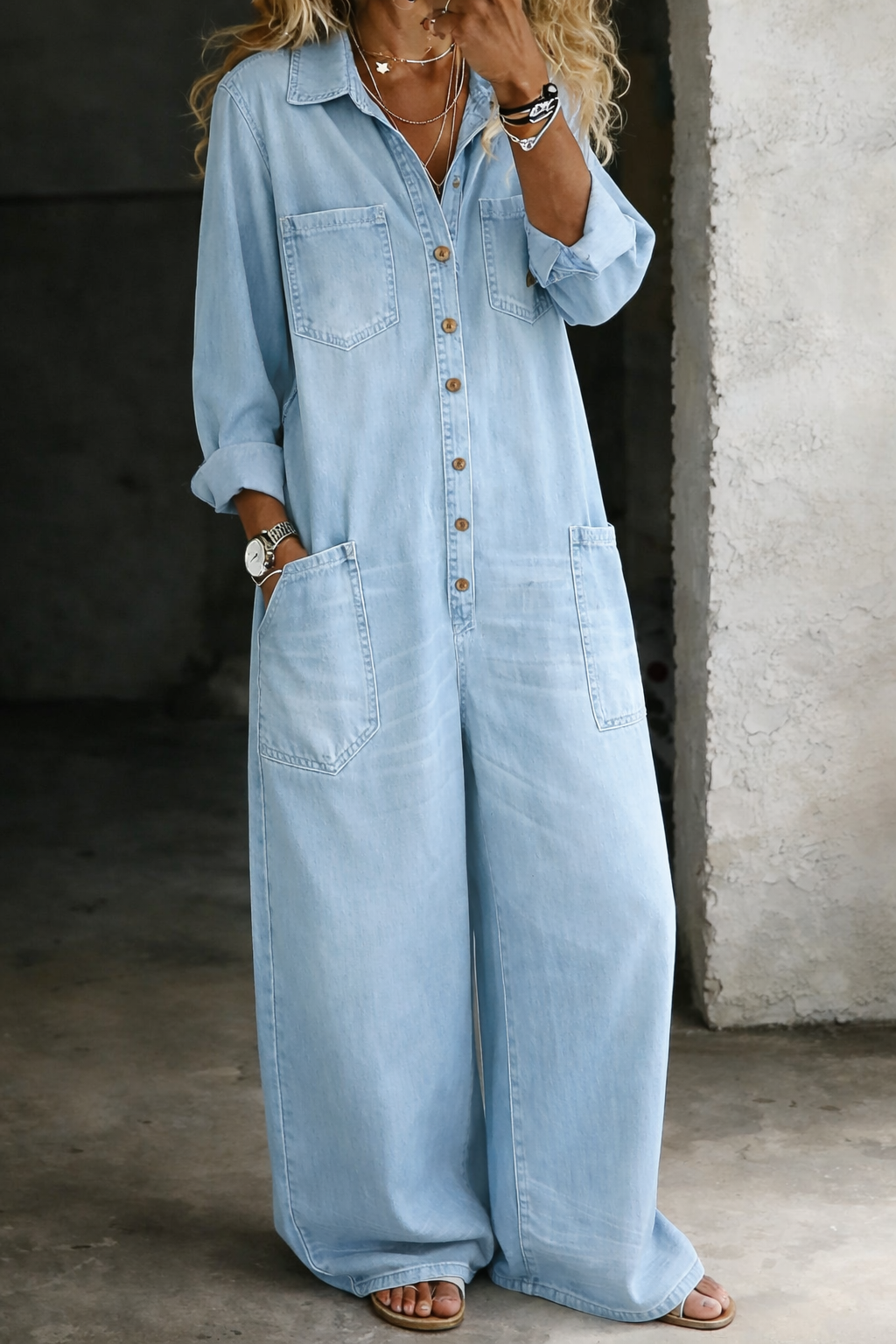 Patrícia - Relaxed Fit Casual Jumpsuit