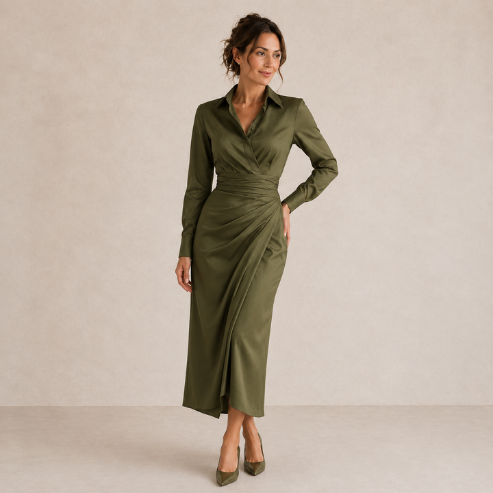 Marcela | Frayed T-Shirt Style Midi Dress